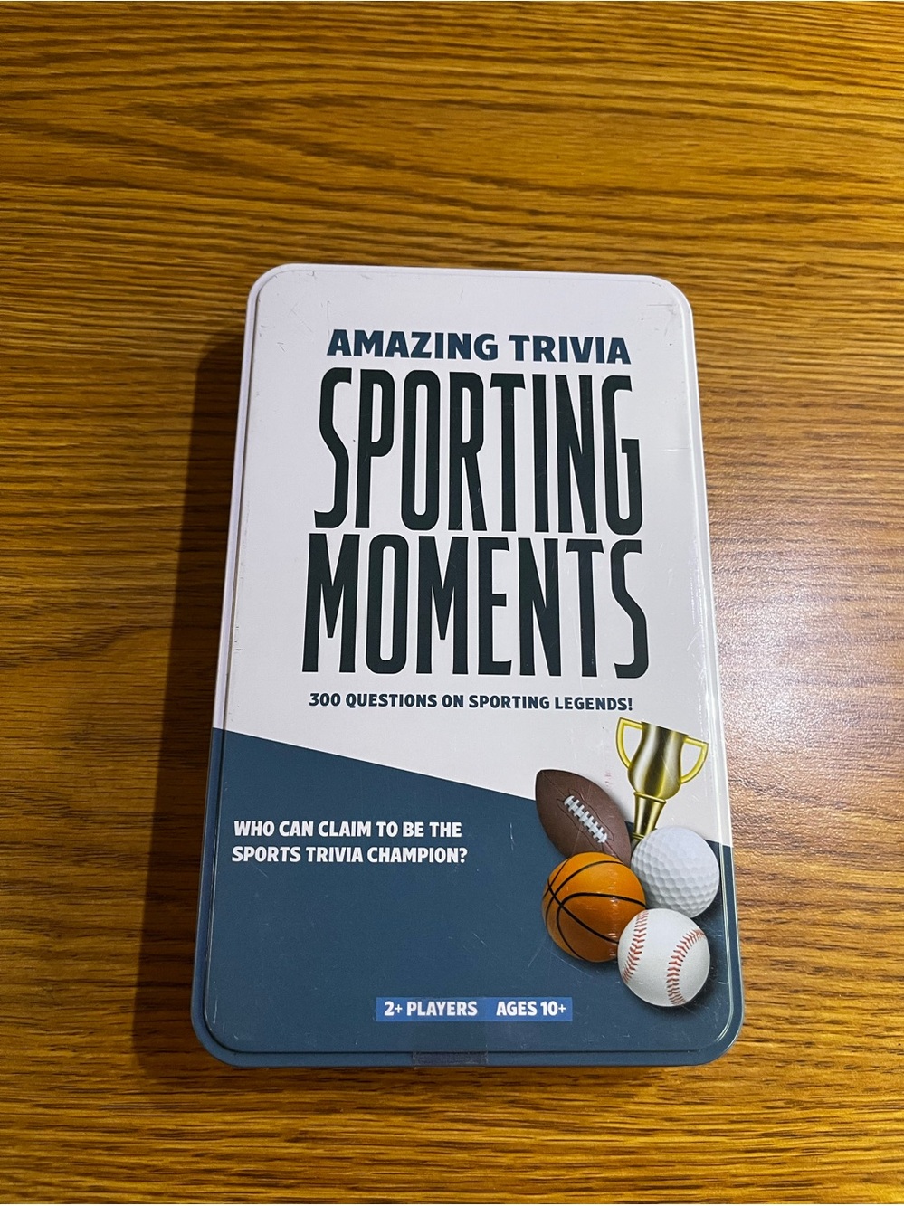 Sporting Moments Trivia Card Game - White/Blue